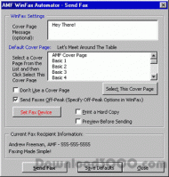 WinFax Pro Automator for Word screenshot